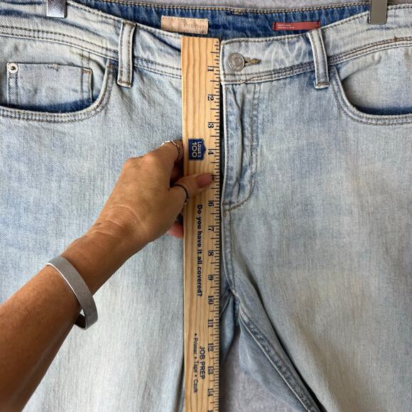 Anthropologie Pilcro Boyfriend Jeans Womens 29 Straight Leg Boho Grunge Stretch - Picture 14 of 16